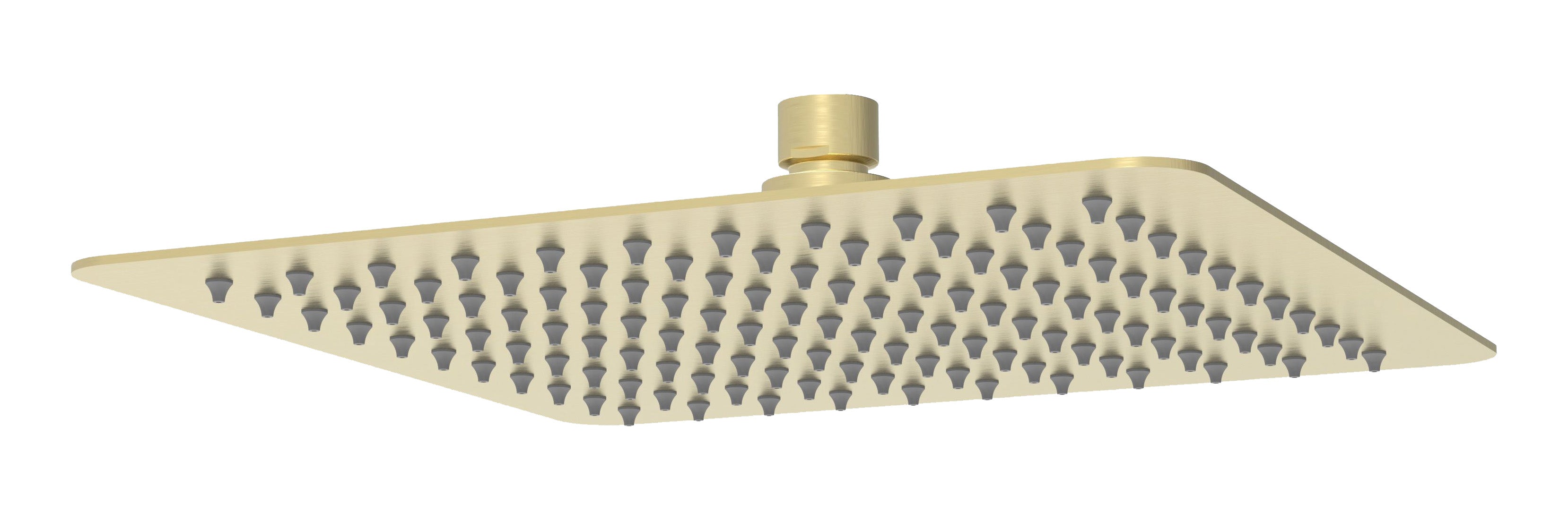 250mm Brushed Gold Nova Square Overhead Rain Shower Head