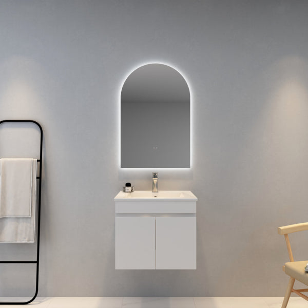 Hot Sale! Poseidon 600x900mm LED Backlit Arch Bathroom Mirror