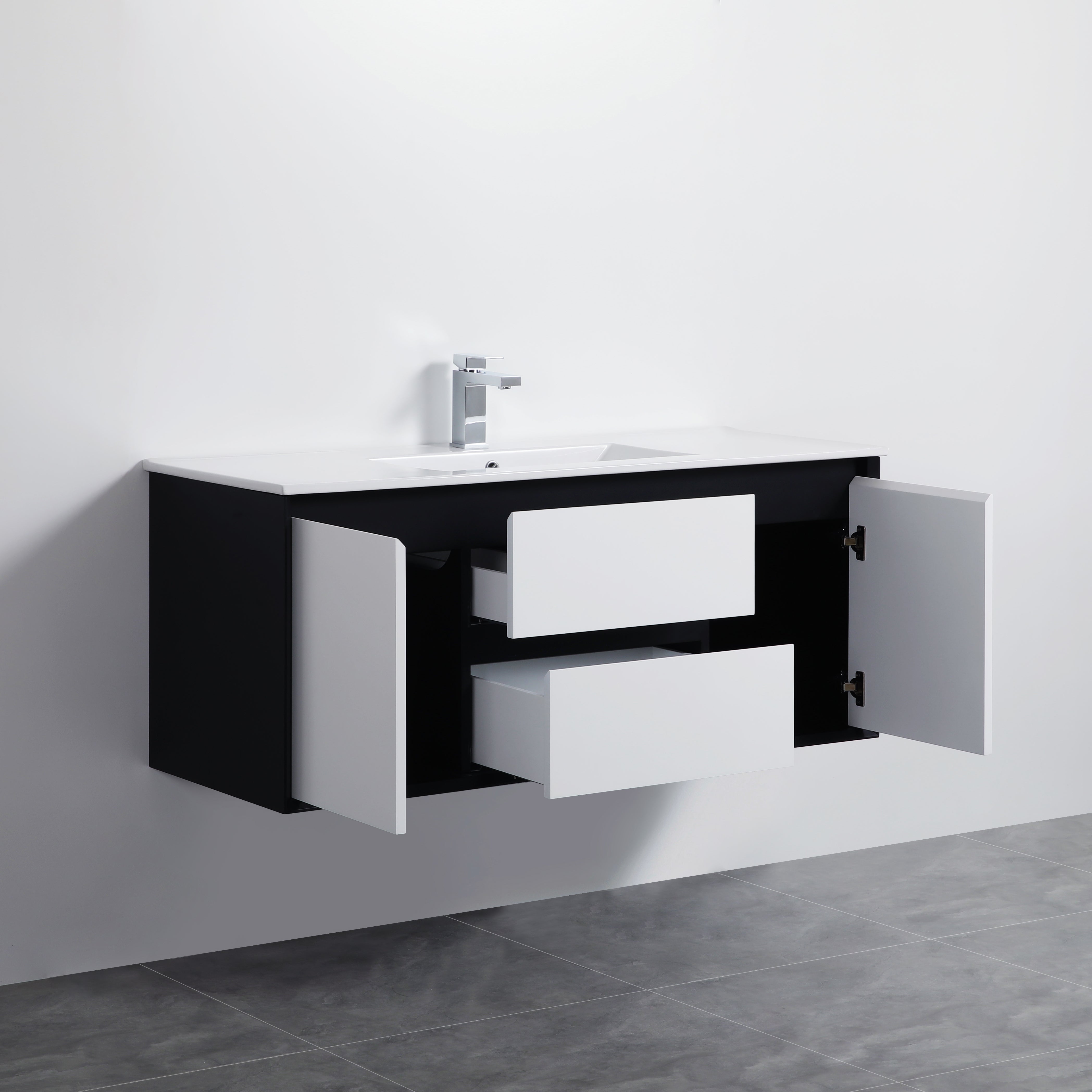 PETRA 1200mm Wall-Hung Bathroom Vanity with Single/Double Bowls - Stylish and Durable!