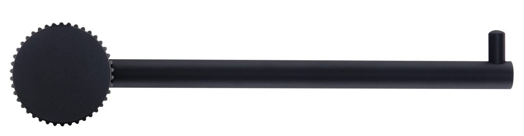 Black Mica Fluted Toilet Paper Holder - A Stylish and Durable Bathroom Essential