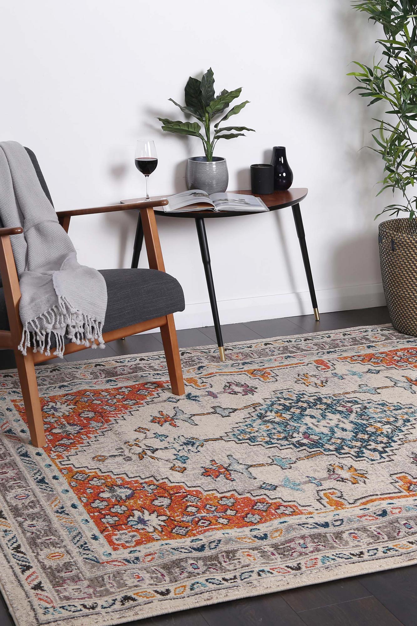 Exquisite Rebecca Multi - Patterned Durable Rug