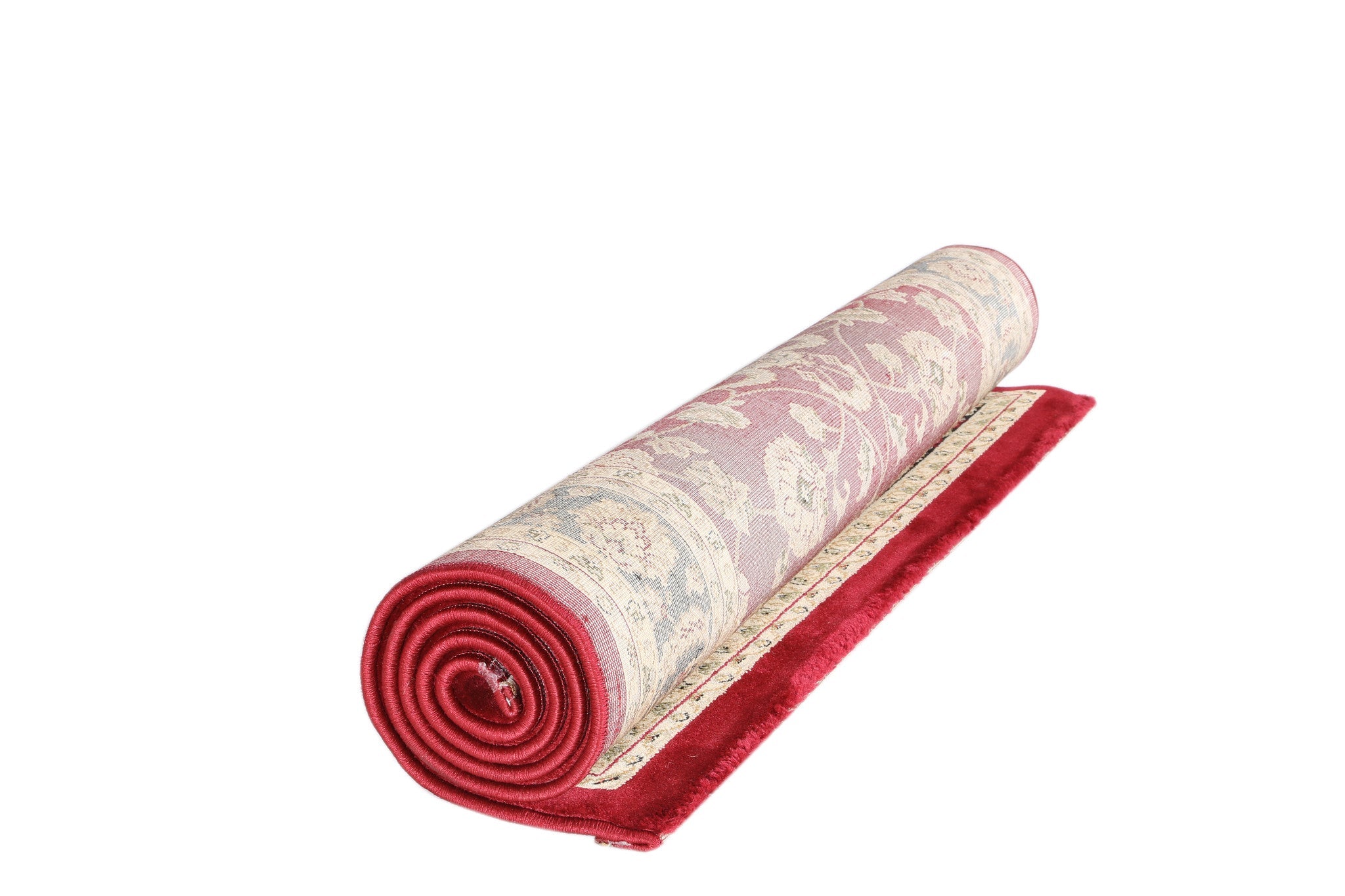 Exclusive Black and Red Ikat Rug with Traditional Border