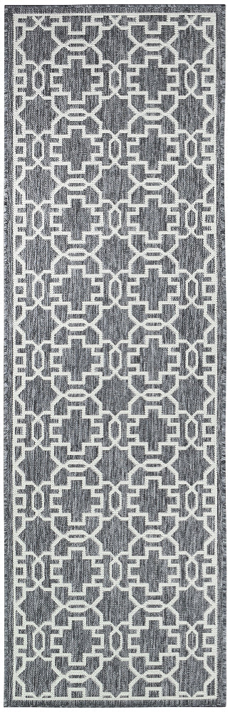 Affordable and Durable Alaska Grey Cream Polypropylene Rug for Indoor and Outdoor Use