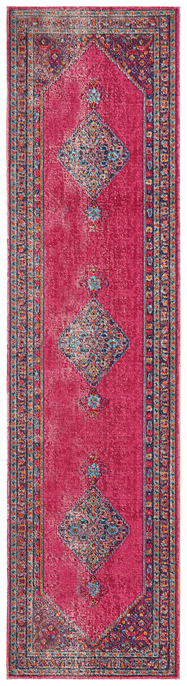 Pink Diamond 'Eternal Whisper' Precision Power - Loomed Runner Rug