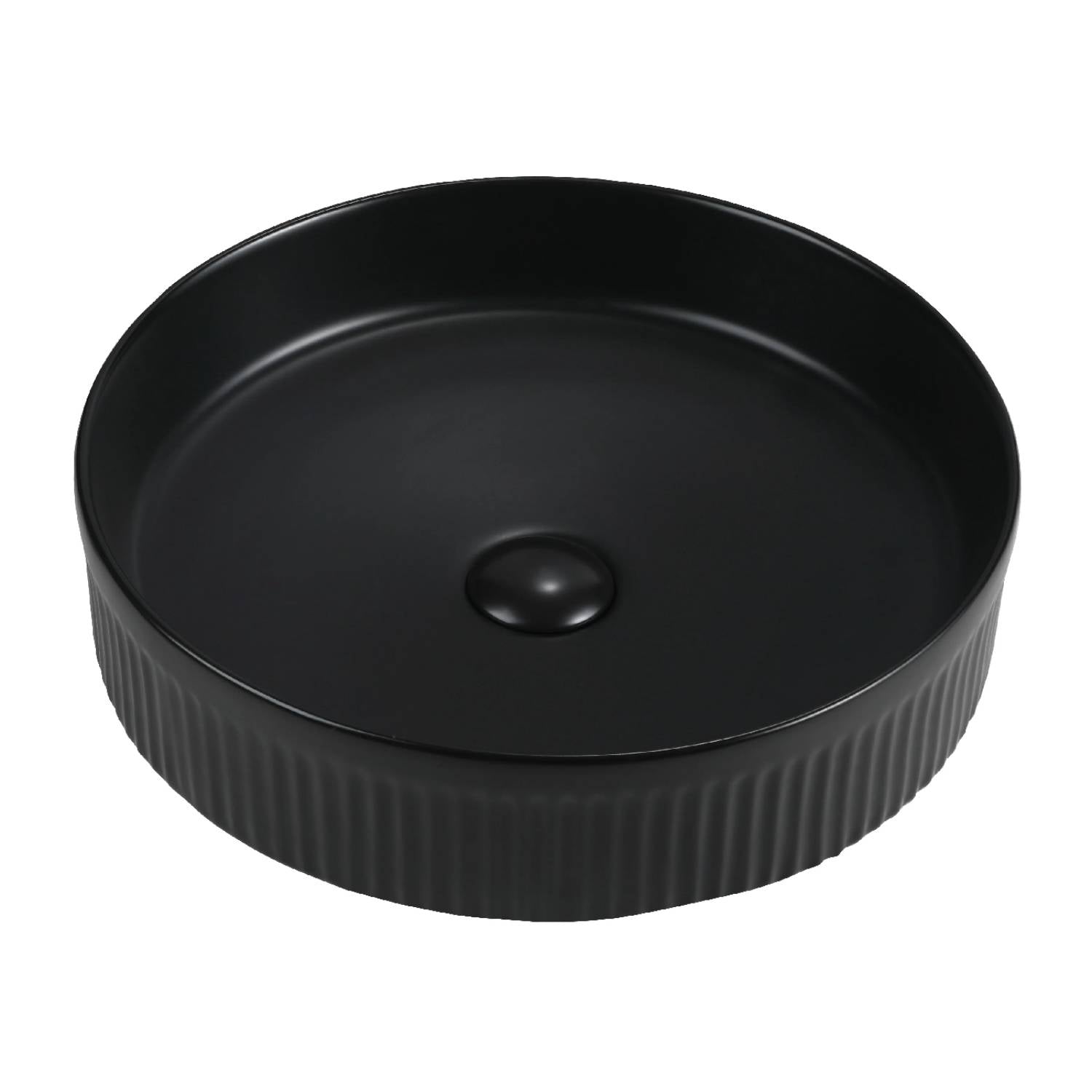 Black Aimee 410 x 100mm Sleek Bathroom Basin
