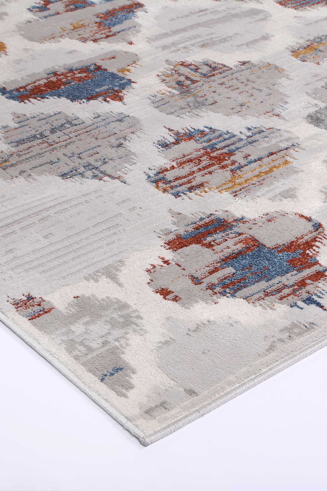 Hot Sale! Malo Isabella Grey and Multi - colored Geometric Area Rug for Your Home