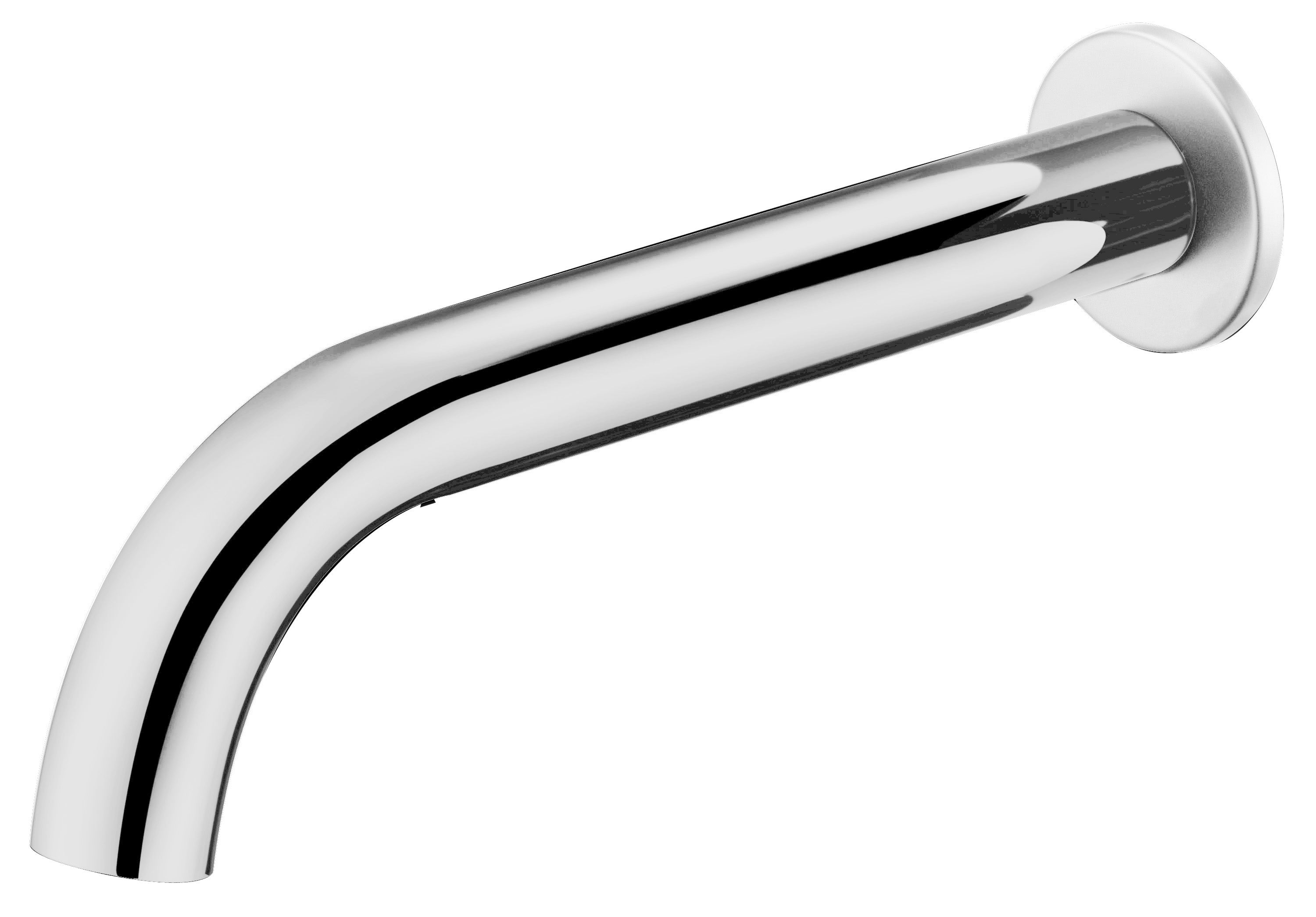 Chrome-plated Hali Curved Bath Spout for a Stylish Bathroom