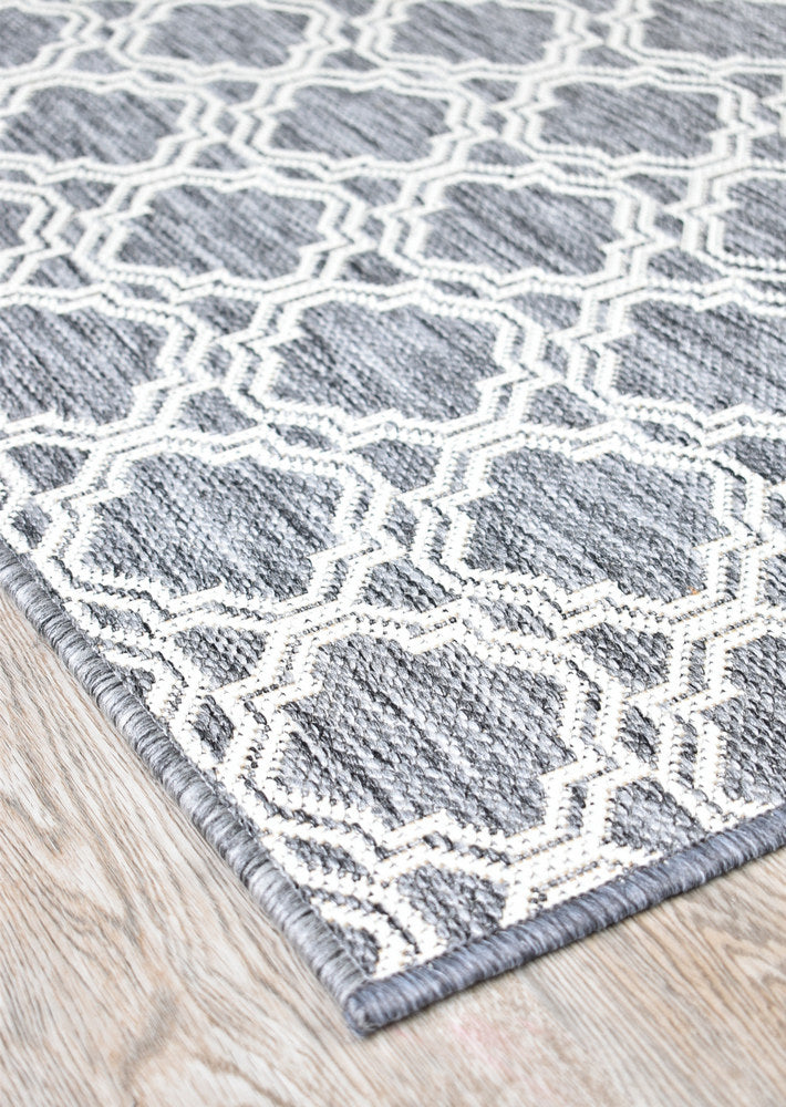 Alaska Light Grey Washable and Non - Slip Rug in Various Sizes 9892 - GU6E