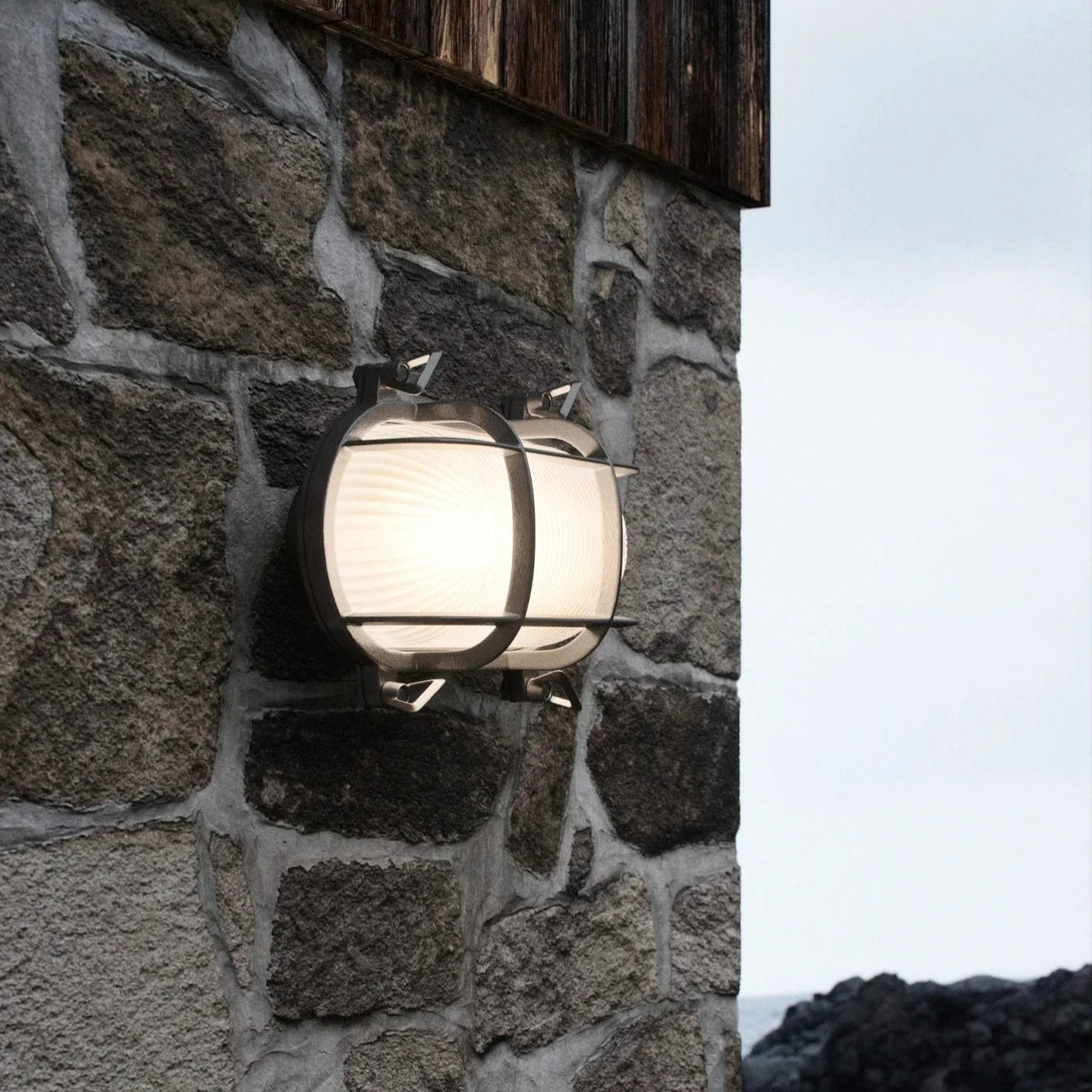 Nordlux Nickel Wall Light - Helford, Ideal for Outdoor Facades, 15-Year Warranty!