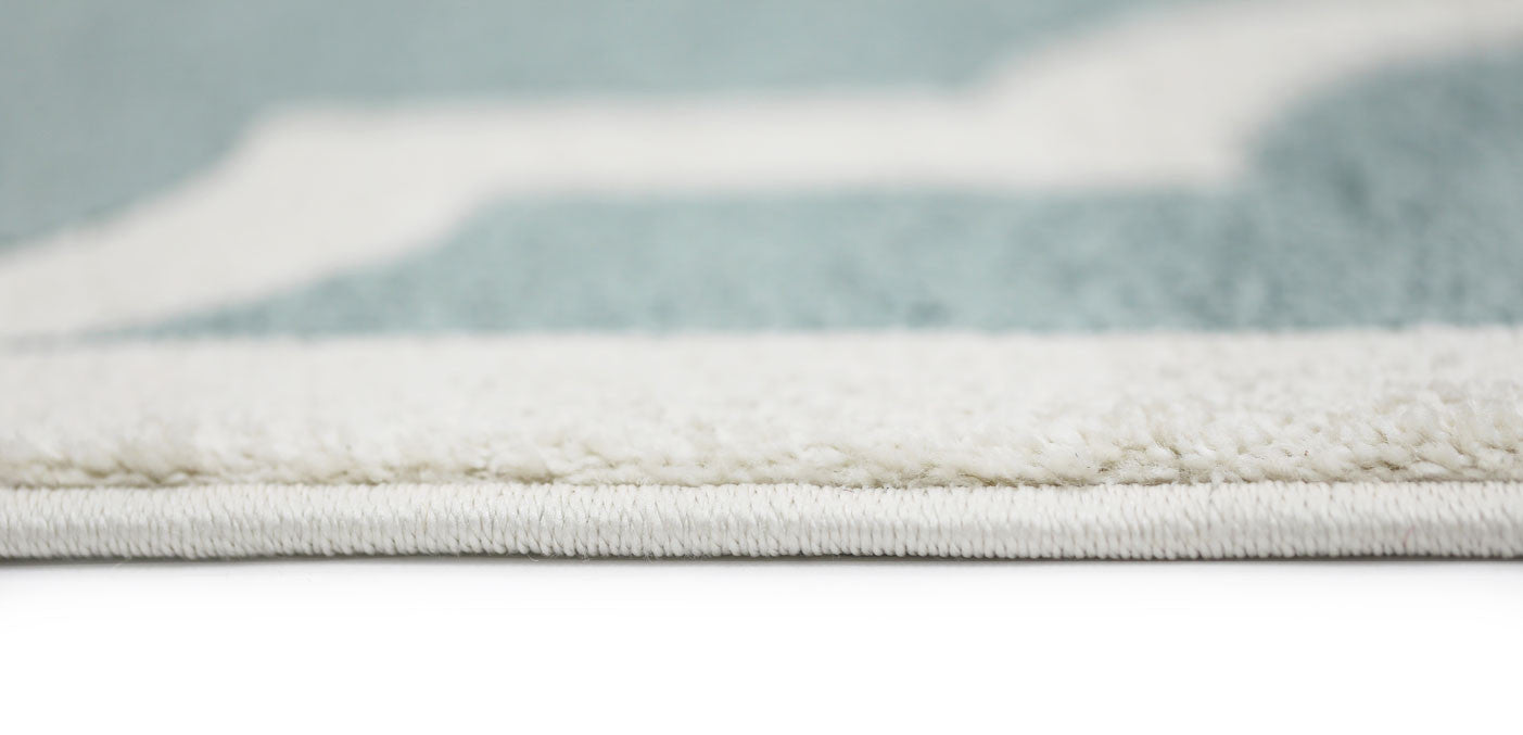 Piccolo Aqua White Rug for Kids - Spark Imagination!