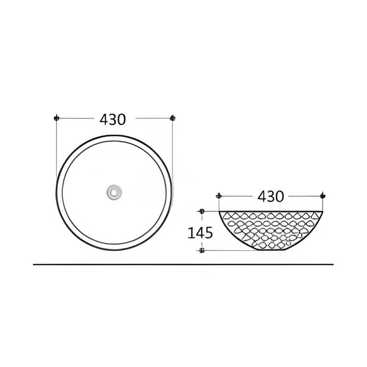 Hot Deal! Gold Golf Ball Basin (430x430x145 Round)
