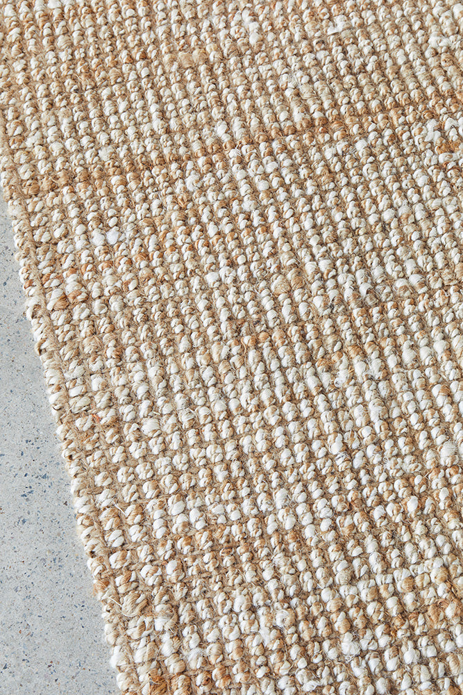 Exclusive Harlow Hunter Natural Hand - Woven Jute Rug for Coastal, Bohemian & Modern Homes
