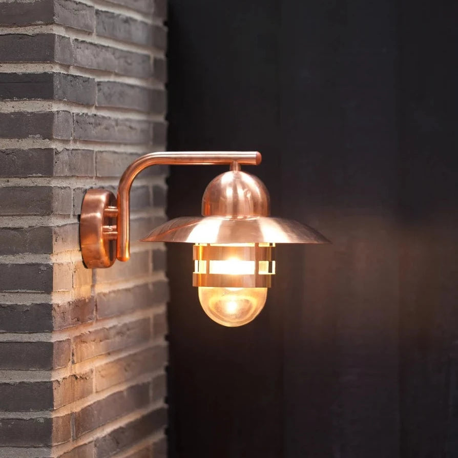 Nordlux Outdoor Copper Wall Light - Elegant Design, Ideal for Coastal Areas
