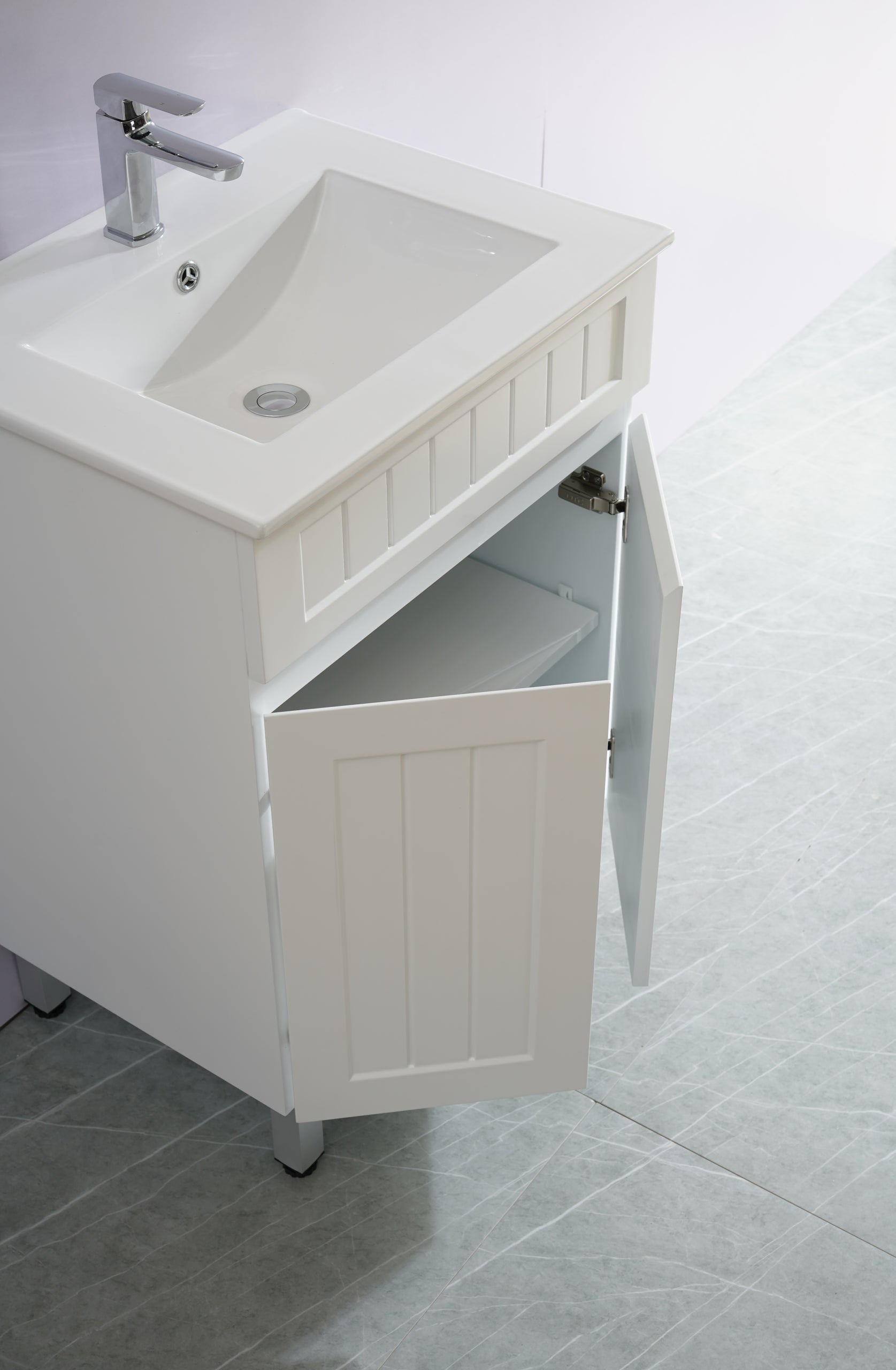 Acacia Shaker PVC Floor Vanity 600 - Premium Quality
