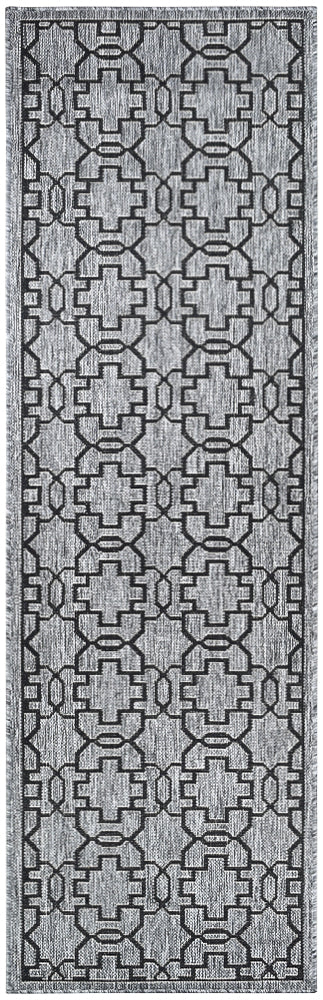 Durable and Washable Alaska Grey - Black Rug in Various Sizes