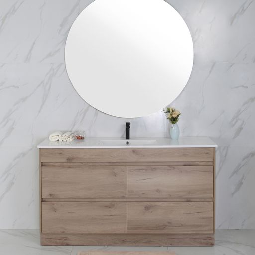 Get the Best MAX MDF Freestanding Vanity in Natural Oak - All Sizes Available