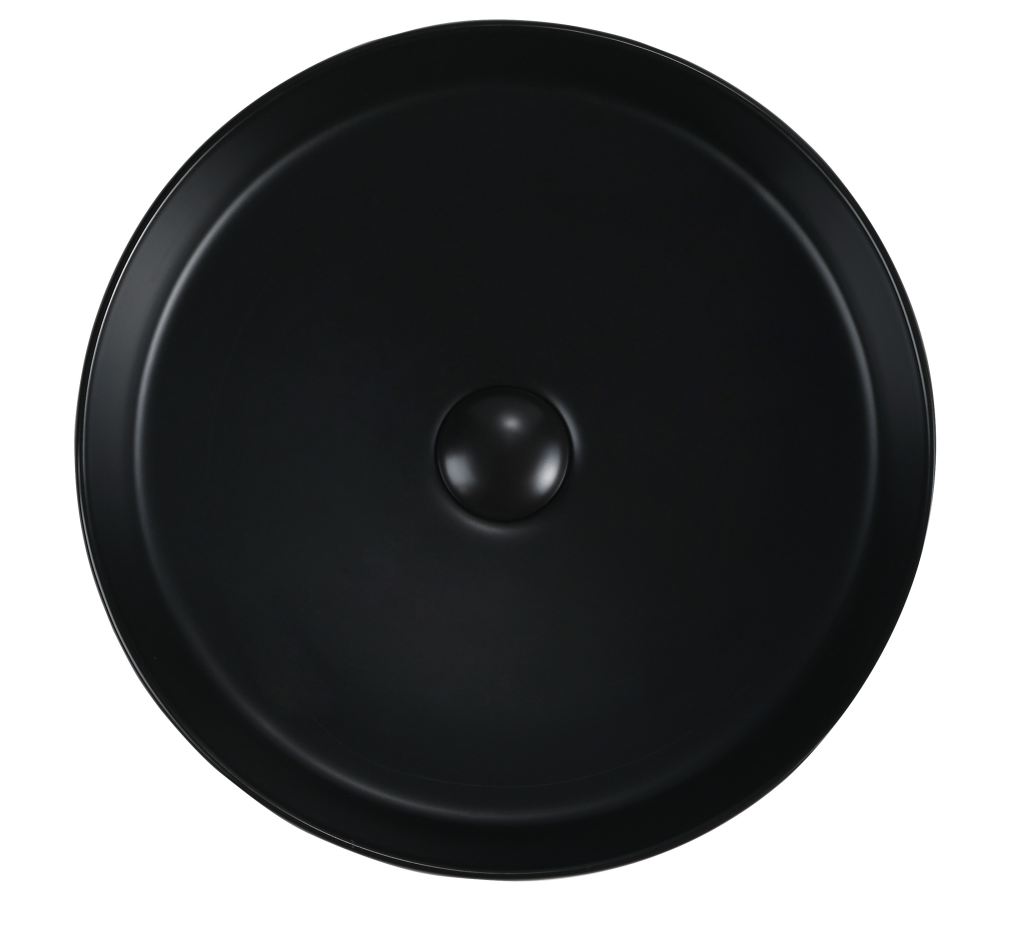 Black Aimee 410 x 100mm Sleek Bathroom Basin