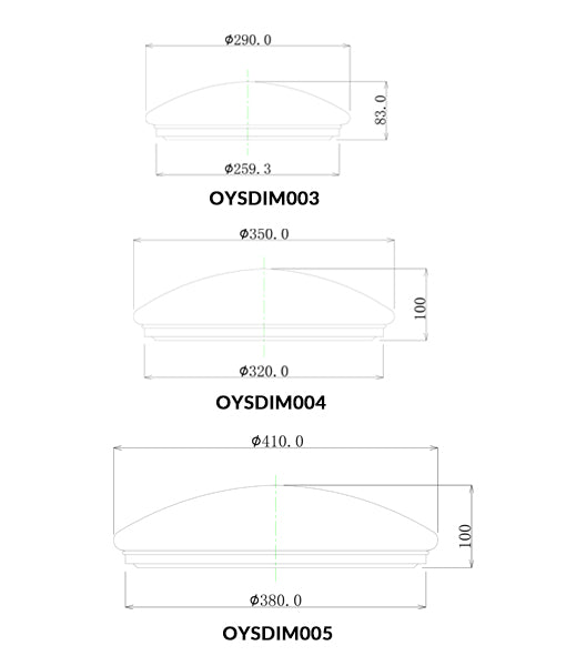 Dimmable Tri - CCT LED Oyster Lights with High - Quality Features