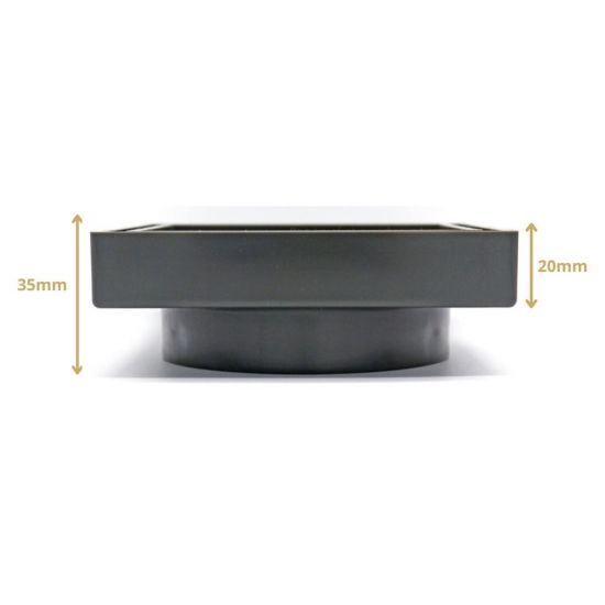 Hot! Matte Gold Smart Tile Insert Floor Waste Shower Drain (90mm Outlet, 115x115mm)