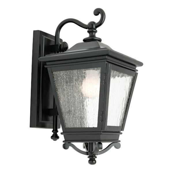 Nottingham 1Lt Exterior Wall Light in Stunning Black Finish