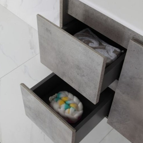 LOLA Grey Wall Hung Vanity - All Sizes Available