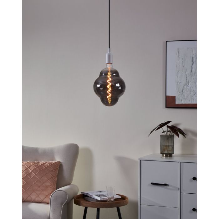 4W E27 LED Globe with Black Vaporized Finish, 2000K