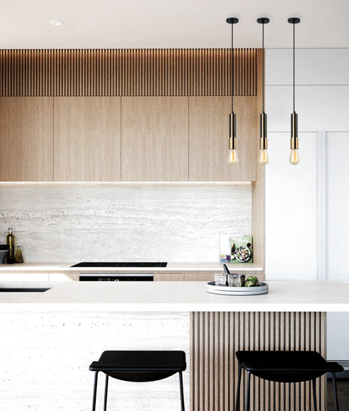 Hot Sale: Interior Tube Pendant Lights with Brass Highlights