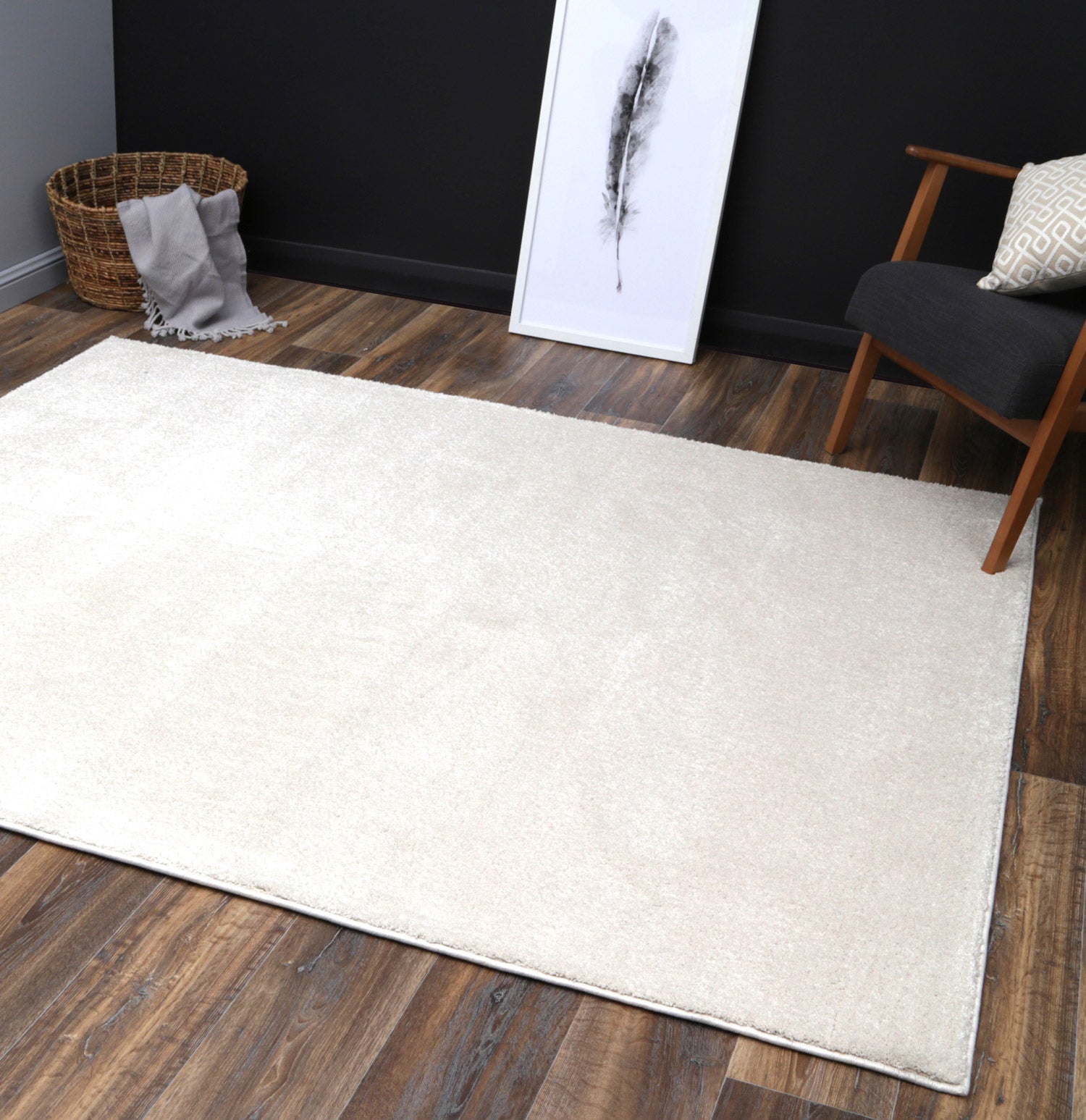 Ultra - Soft and Cozy Lissa Plush Cream Rug
