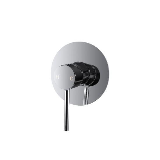 Hot Sale! Pentro Round Chrome Shower Bath Mixer Tap for Wall Mounting
