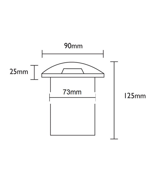 Hot Sale! Small Faceplate MR16 Recessed Inground Up Lights with IP67 Rating (73mm Cut Out)