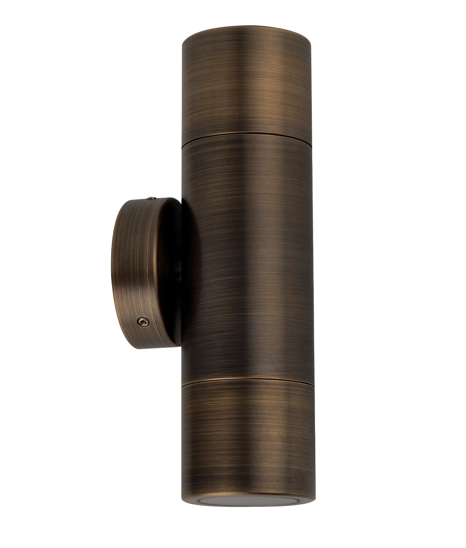 Antique Brass GU10 Exterior Wall - Mounted Pillar Spot Lights with IP65 Rating