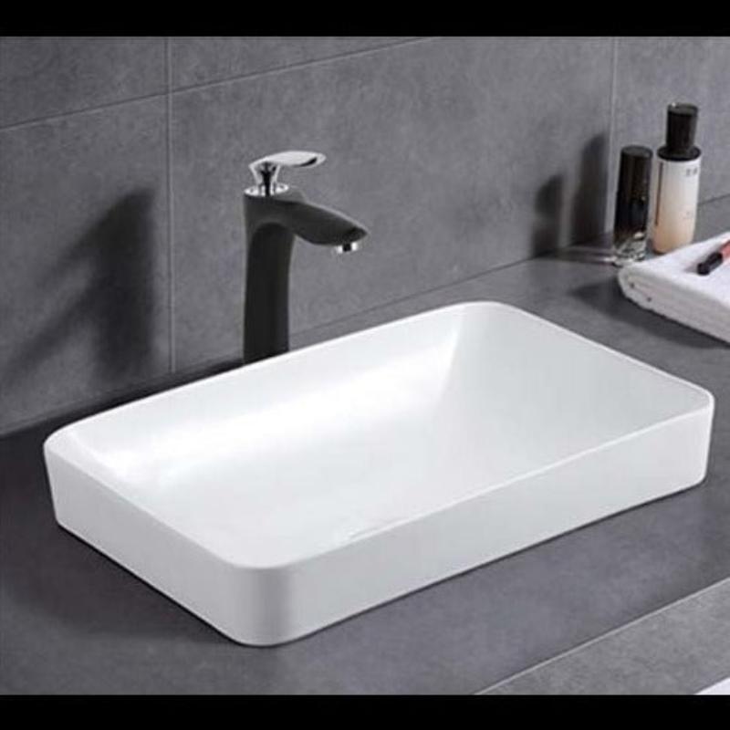 Logan Semi - Inset Soft - White Rectangle Basin (500x370x140mm)