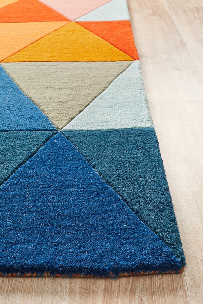 Hot Sale! Matrix 905 Multi Pure Wool Rug with Diverse Geometric Patterns