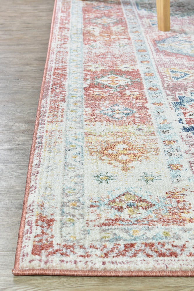 Hot Deal! Morocco 0414A Rose Tile Rug