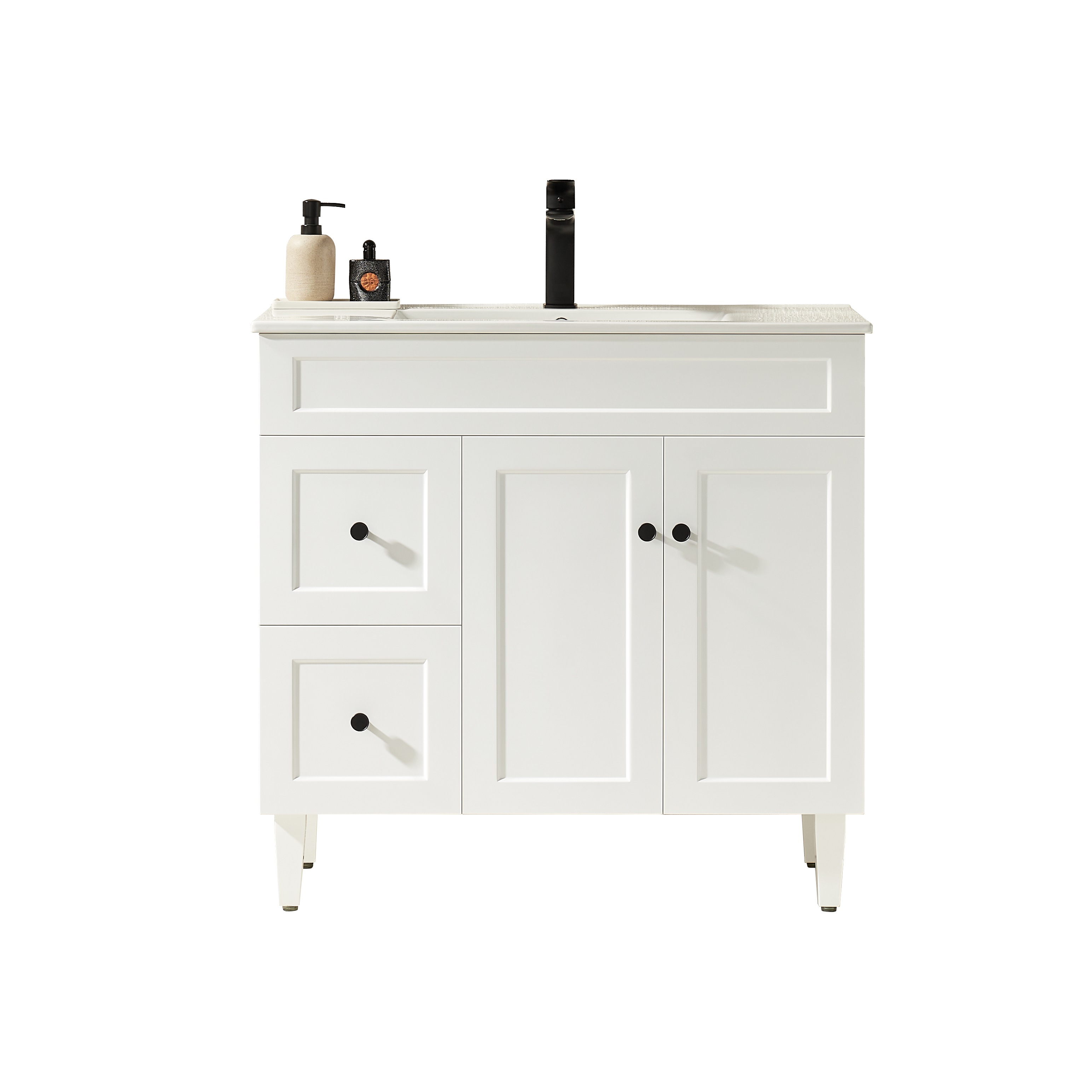 Special Offer! 900mm Harrington Freestanding PVC Vanity in Matte White