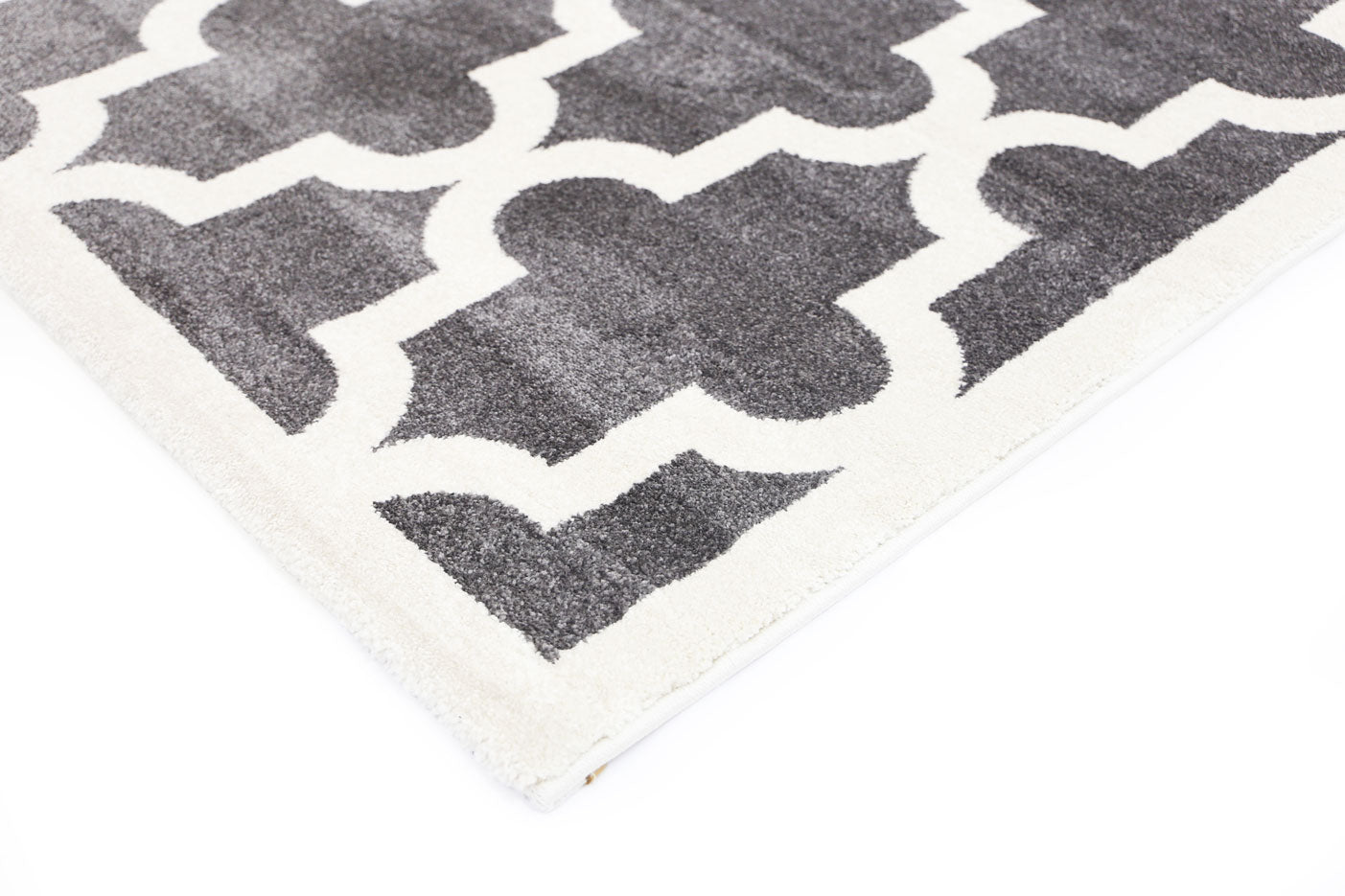 Special Offer! Piccolo Kids Rug with Grey and White Lattice Pattern