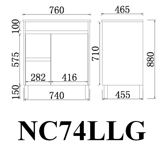 Hot Sale! Nova Plywood 750mm Floor Vanity