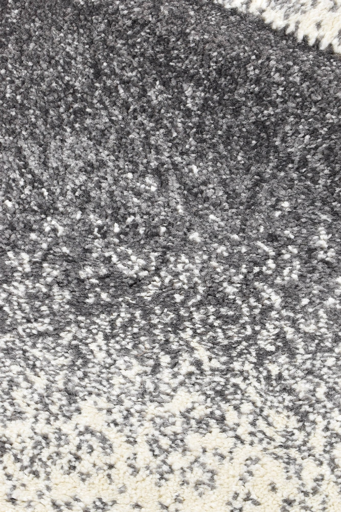 Stylish Novus 54B Rug in Light and Dark Grey Tones