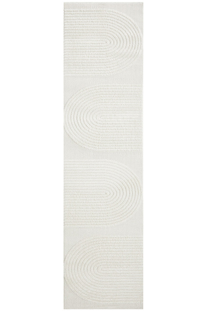 Hot Sale! Modern Lotus Abbey White Polypropylene Rug for Stylish Interiors
