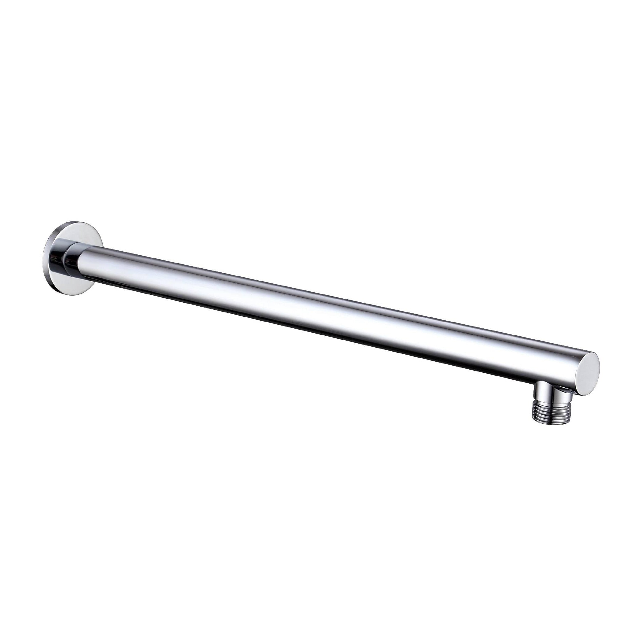 Chrome 450mm Straight Mica Wall Shower Arm - Ideal for Bathrooms