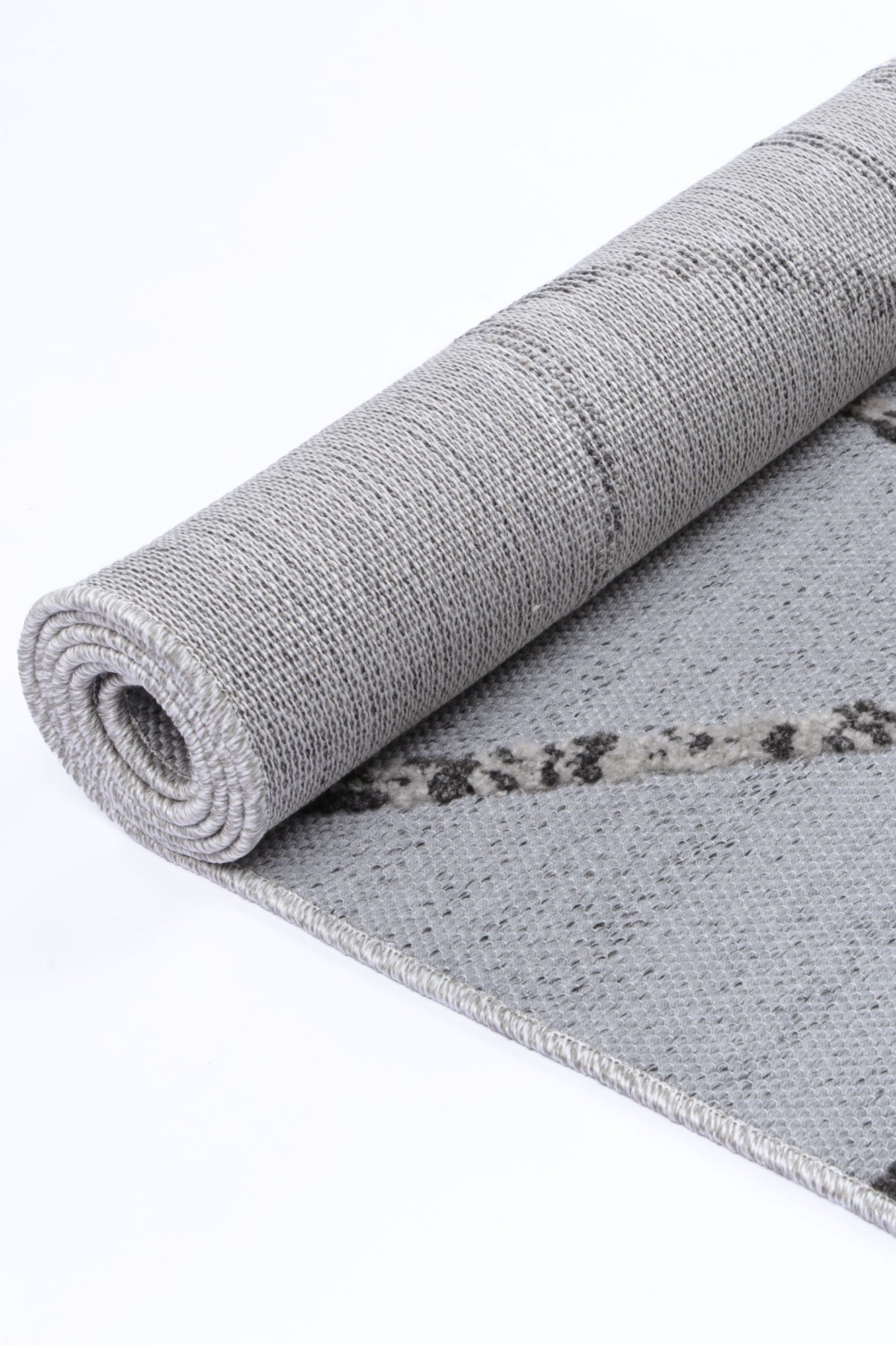 Nefeli Grey Anthrasite Geometric Rug - Stylish & Durable
