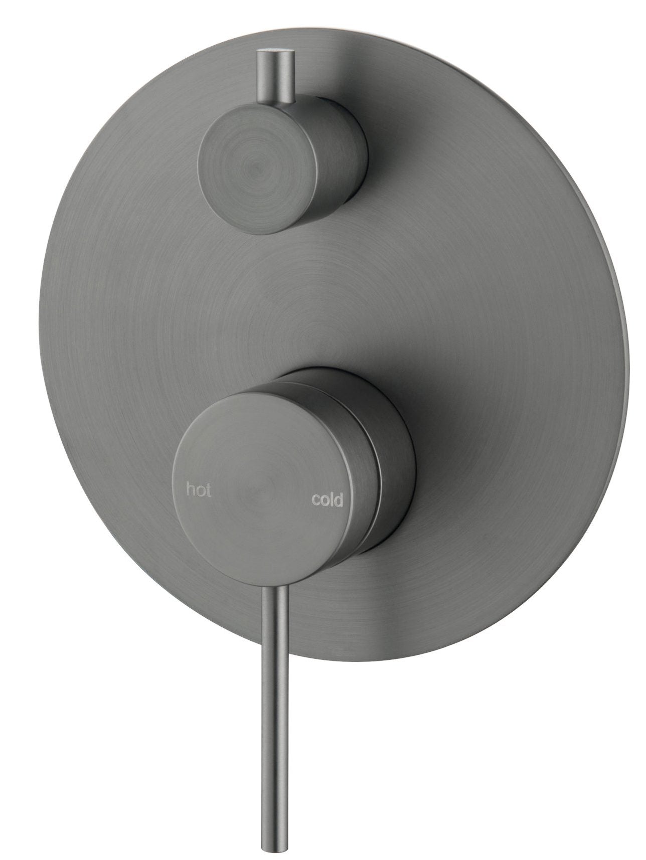 1P Brushed Gun Metal Mica Shower Mixer with Diverter for Enhanced Showering