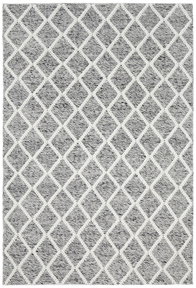 Exclusive Huxley Grey Floor Rug - Ideal for Scandinavian & Modern Interiors