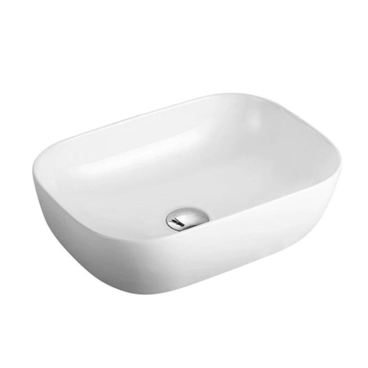 Hot Deal: POSEIDON Rectangle Matte White Ceramic Basin (465x320x137)