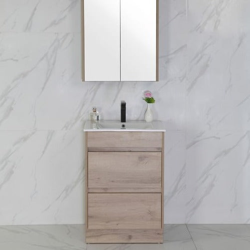 Get the Best MAX MDF Freestanding Vanity in Natural Oak - All Sizes Available