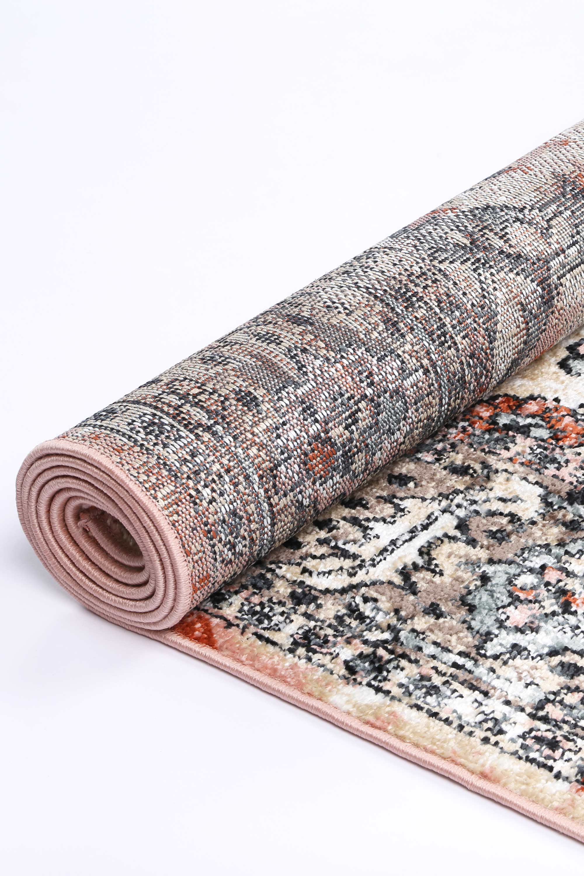 Anatolia Traditional Cream Terracotta Rug - Ideal for High Traffic Areas