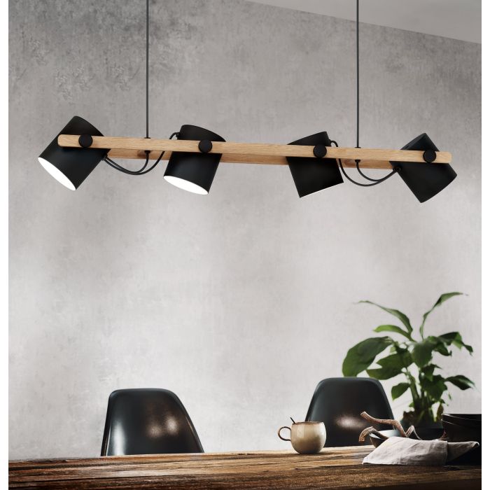 Hot! HORNWOOD Brown Wood Pendant Light
