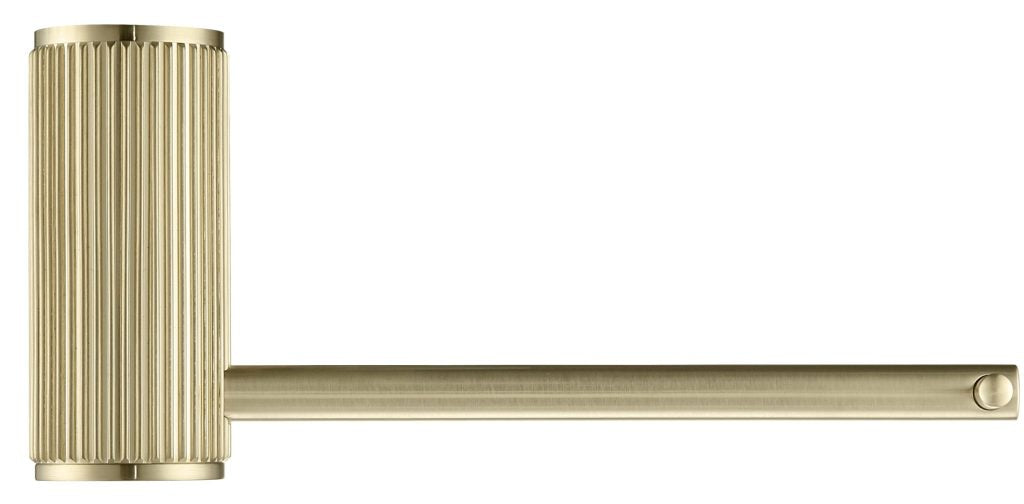 Hot Sale! Brushed Gold Mica Fluted Style Toilet Paper Holder for Elegant Bathrooms