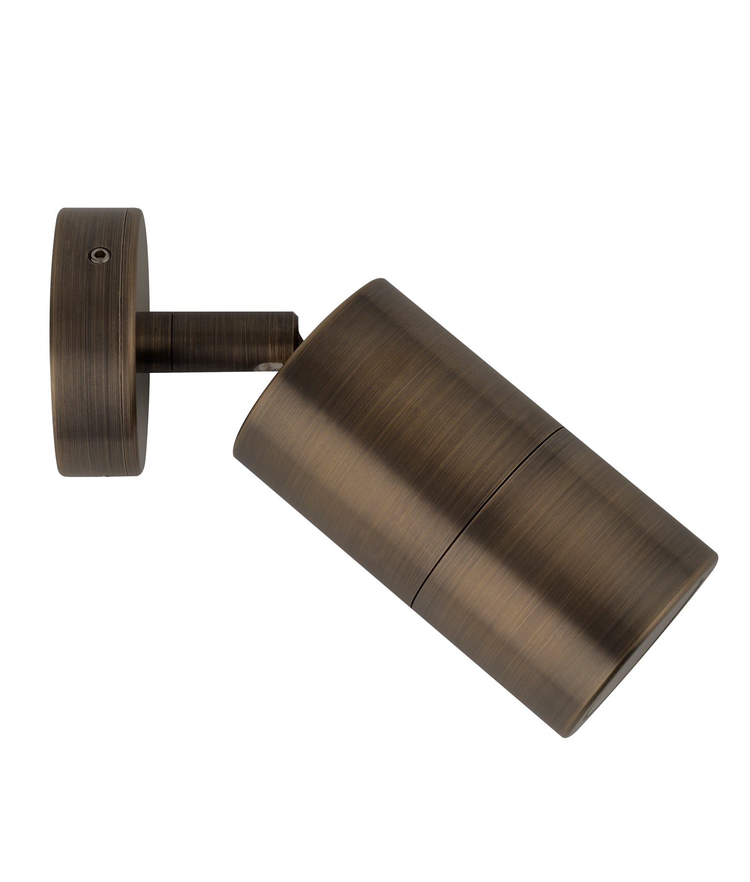 Antique Brass GU10 Exterior Wall - Mounted Pillar Spot Lights with IP65 Rating