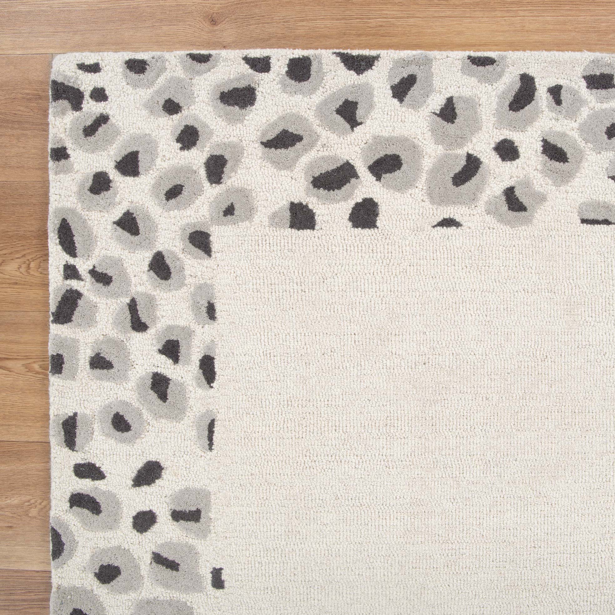 Hot Sale! Les Nomades Leopard Grey Wool Rug for Organic Modern Decor